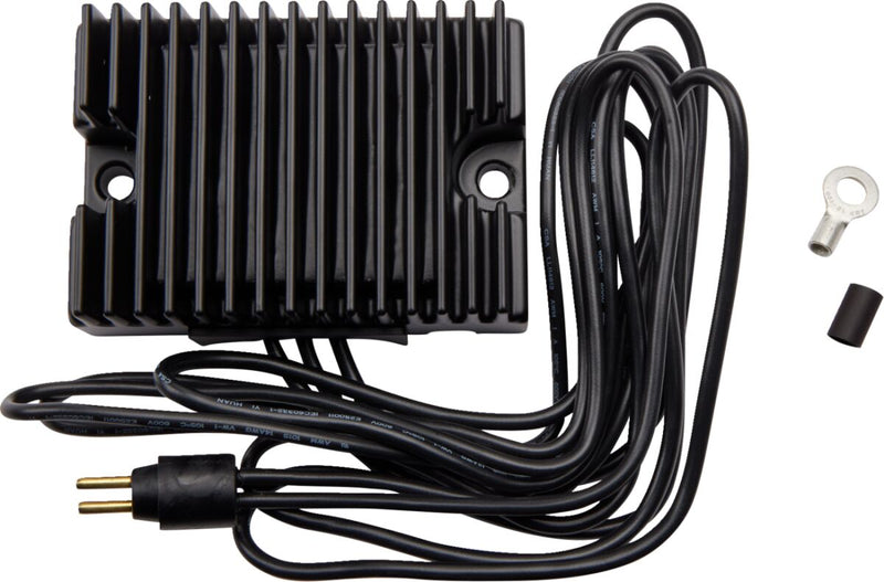 Drag Specialties Premium Voltage Regulator - Each, Aluminum - Black for Harley-Davidson Sportster 1979-1981