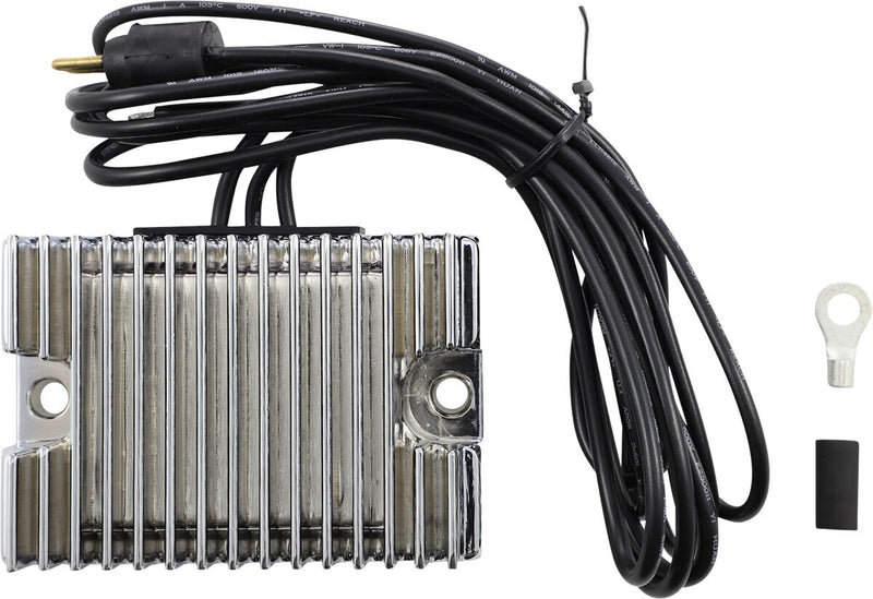 Drag Specialties Premium Voltage Regulator - Aluminum, Each - Chrome for Harley-Davidson Sportster 1979-1981