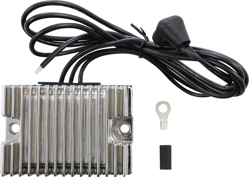 Drag Specialties Premium Voltage Regulator - Aluminum, Each - Chrome for Harley-Davidson Softail 1987-1989