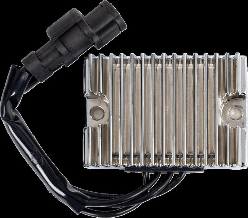 Drag Specialties Premium Voltage Regulator - Aluminum, Each - Chrome for Harley-Davidson Sportster 2007