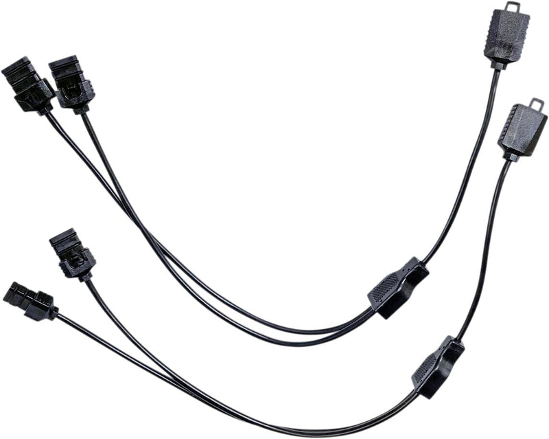Custom Dynamics Proglow™ Wiring - Y-Splitter, Pair, 17,5 cm (7") - Black