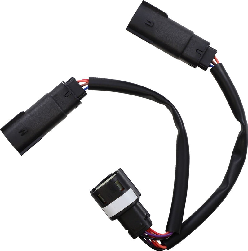Custom Dynamics Smart Controller Brake Y-harness - Each, Brake Light /  Turn Signal - Black for Harley-Davidson Touring 2014-2025