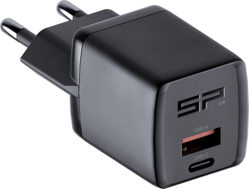 SP Connect Wall Charger 30W EU Power Adaptor Plug Black Dual USB #52837