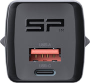 SP Connect Wall Charger 30W EU Power Adaptor Plug Black Dual USB Each