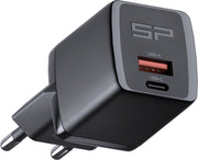 SP Connect Wall Charger 30W EU Power Adaptor Plug Black Dual USB #52837