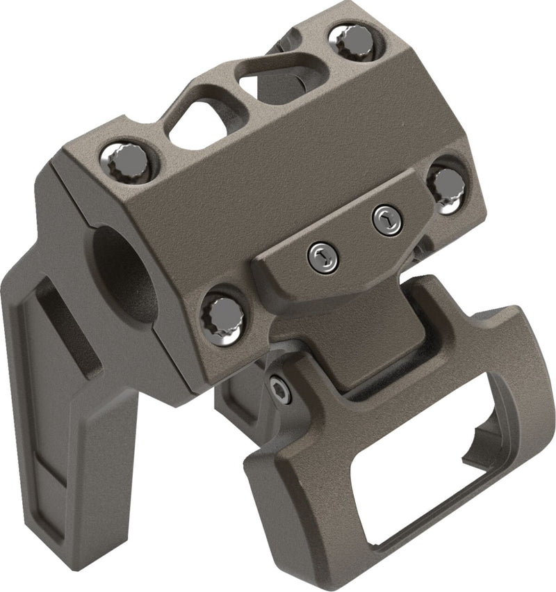 LA Choppers M8 Softail Gauge Mount For Performance Risers Brown Single Gauge Billet Aluminium #LA-7397-00Z
