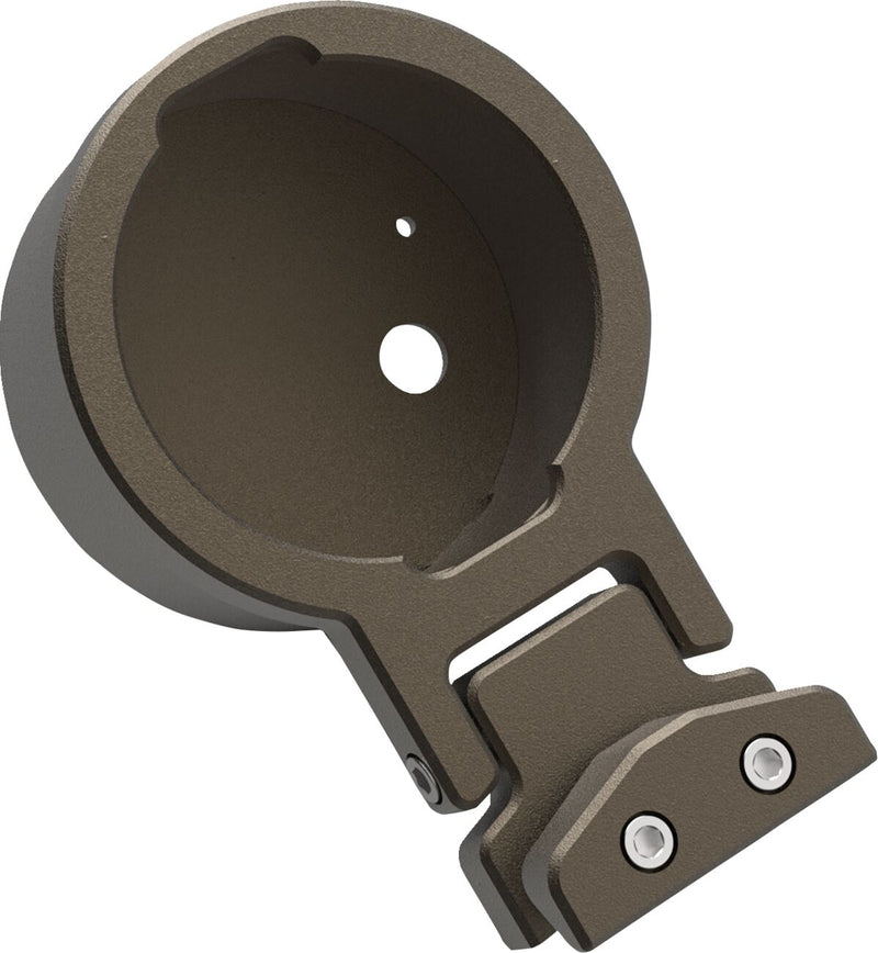 LA Choppers Gauge Mount for Performance Risers - Single Gauge, Billet Aluminum, Each - Brown for Harley-Davidson Sportster, Dyna & FXR 1999-2021