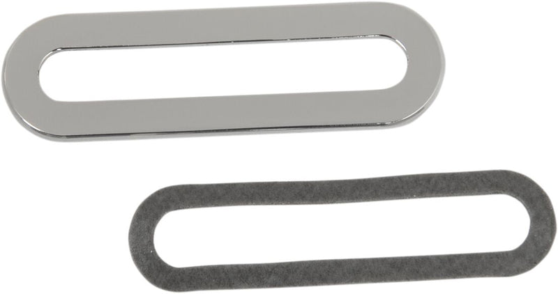 Drag Specialties Indicator Light Bezel - Each, Billet Aluminum - Chrome for Harley-Davidson Touring & Trike 1996-2013