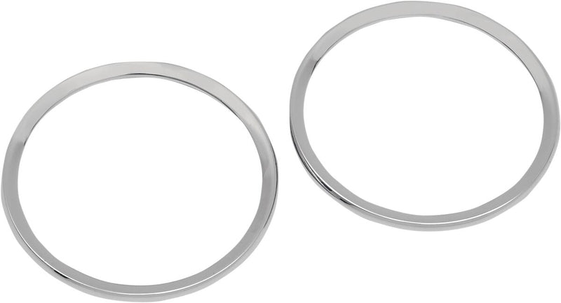 Drag Specialties Chrome Speaker Bezels - Pair, Aluminum for Harley-Davidson Touring & Trike 1996-2013
