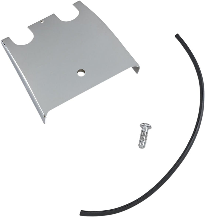 Drag Specialties Lower Dash Extension Panel Kit - Steel - Chrome for Harley-Davidson Touring 1989-2007