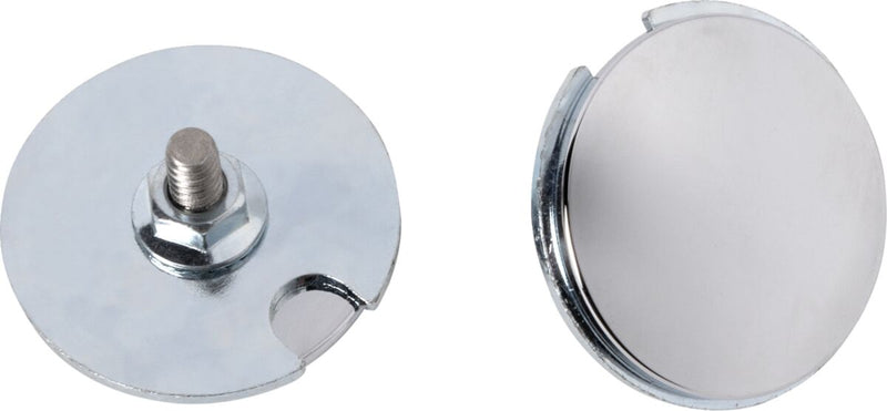 LA Choppers Fairing Mirror Hole Plugs Mirror Plug Chrome Inner Fairing Pair #LA-9001-02