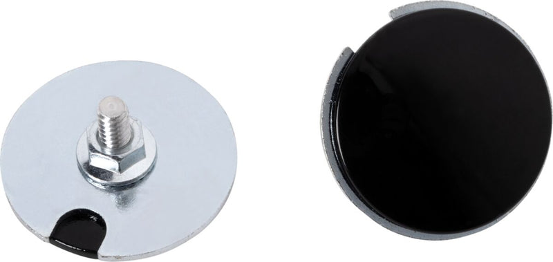 LA Choppers Fairing Mirror Hole Plugs - Inner Fairing, Pair - Black / Gloss for Harley-Davidson Touring & Trike 2023-2026