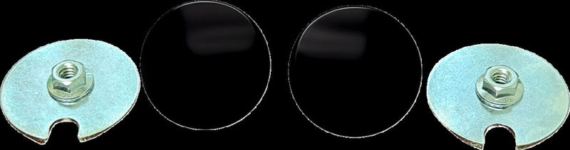 LA Choppers Fairing Mirror Hole Plugs Mirror Plug Black Matte Inner Fairing Pair