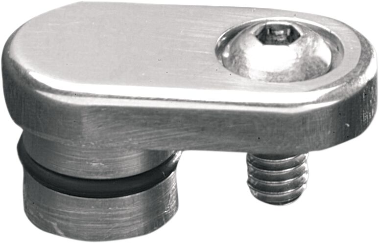 Drag Specialties Speedometer Sensor Hole Plug - Each, 6061 Billet Aluminum - Chrome for Harley-Davidson Touring, Softail, Sportster & Dyna 1995-2006