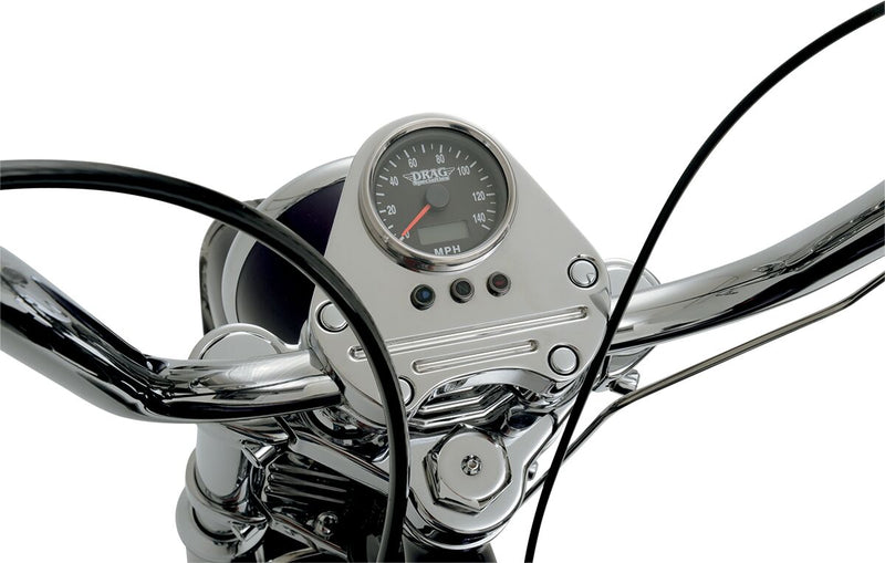 Drag Specialties Programmable Mini Electronic Speedometer with Odometer/Tripmeter