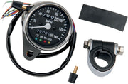 Drag Specialties 2.4" Mini Mechanical Speedometer with LED Indicators