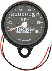 Drag Specialties 2.4" Mini Mechanical Speedometer