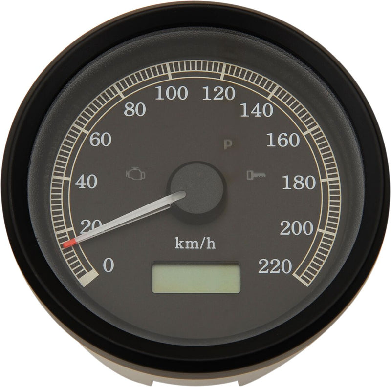 Drag Specialties 3-3/8" Programmable Electronic Speedometer - Each, Electronic /  KPH for Harley-Davidson Sportster & Dyna 1999-2003
