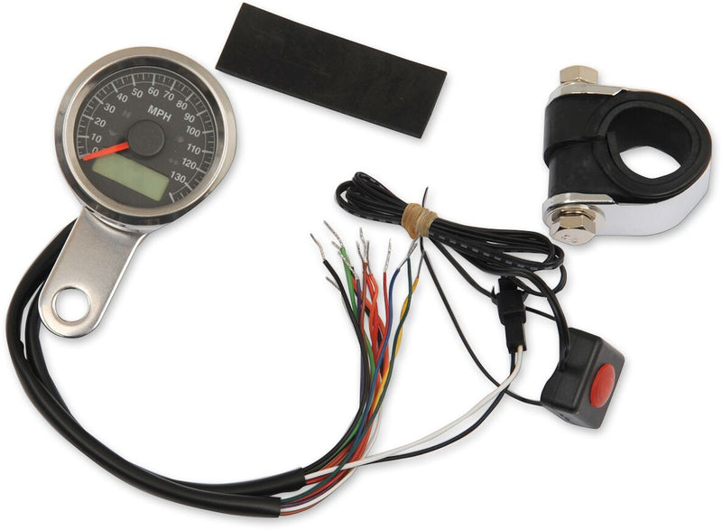 1-7/8" Programmable Imperial Speedometer with Indicator Lights
