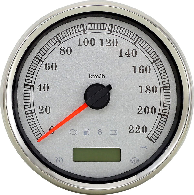 Drag Specialties 5" Programmable Electronic Metric Speedometer - Mechanical, Each for Harley-Davidson Touring, Softail & Dyna 2004-2013