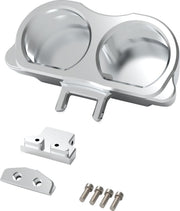 LA Choppers Dual Gauge Mount For Performance Risers Unfinished Billet Aluminium #LA-7397-03R