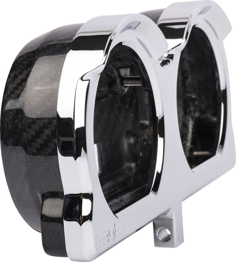 Thrashin Supply Co. Speedo Gauge Relocation Kit In Chrome For 2014-2023 Harley-Davidson Road Glide