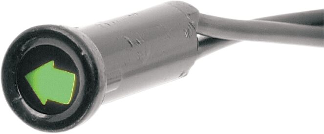 Drag Specialties Snap-in Indicator Light - Each, Turn, 7,6 mm (0,3") - Black