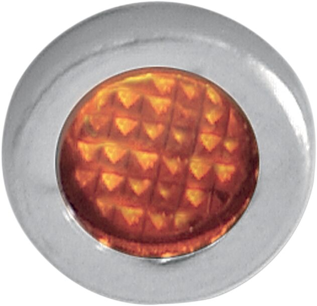 Drag Specialties Snap-in Indicator Light - Each, Stainless Steel, 7,6 mm (0,3") - Unfinished