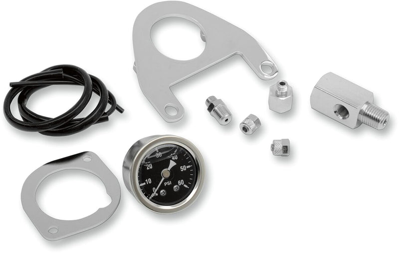 Drag Specialties Oil Pressure Gauge Kit - Electronic for Harley-Davidson Touring, Softail, Dyna & Trike 2000-2013