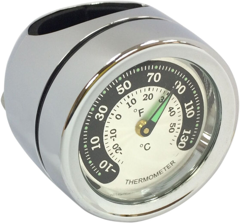 Drag Specialties Handlebar Mounted Accessories - Electronic, 44,5 mm (1-3/4"), Thermometer