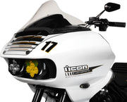 Memphis Shades Metric BRL Race Bubble Vented Windshield Clear Cruiser Lucite #MBR101304
