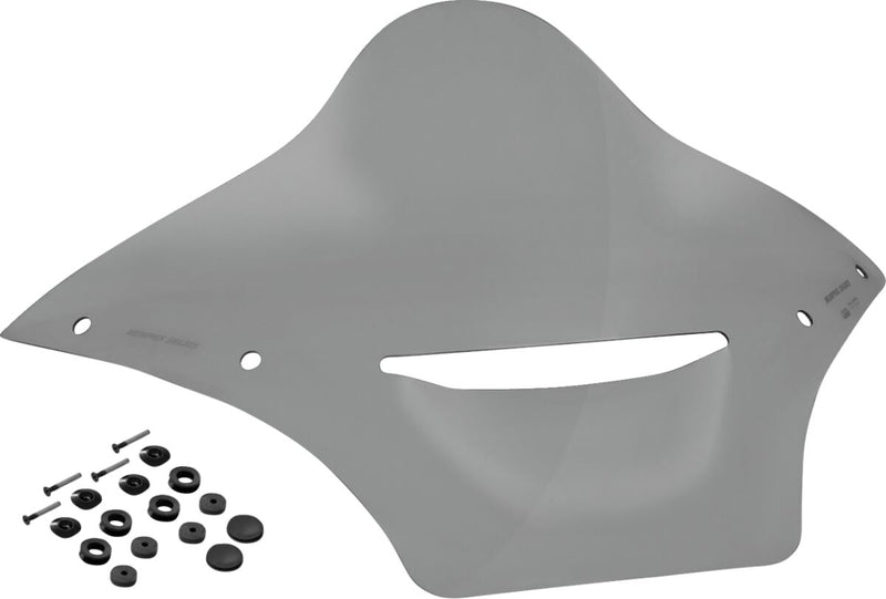 Memphis Shades Metric BRL Race Bubble Vented Windshield Black Smoke Cruiser Lucite #MBR101312