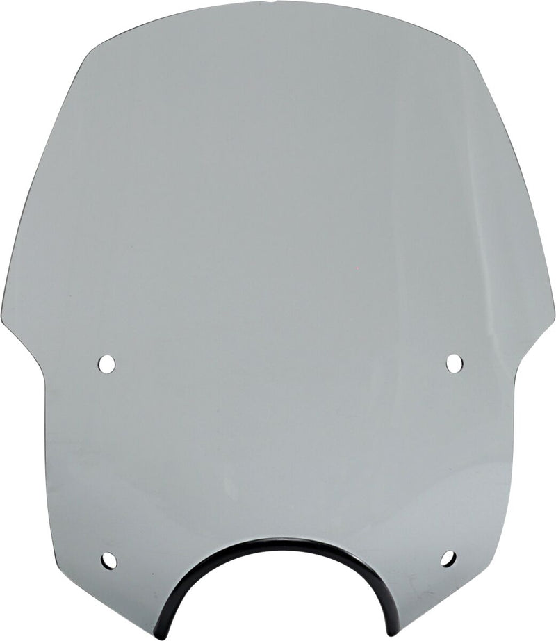 Memphis Shades Alley Cat Black Smoke Windshield w/7 in. Cutout