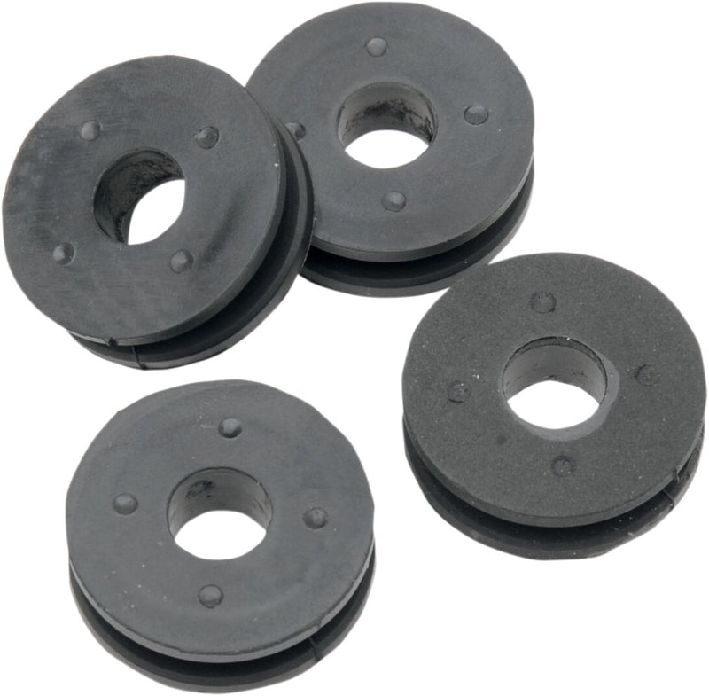 Drag Specialties Replacement Bushings for OEM Detachable Windshield - 4 Pack - Black for Harley-Davidson Touring & Softail 1998-2013