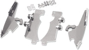 Memphis Shades Metric Windshield Trigger-Lock Complete Mount Kit for 2007-2015 YAMAHA XVS Trigger Lock Mounting Kit Polished Aluminium