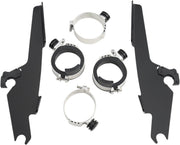 Memphis Shades Metric Windshield Trigger-Lock Complete Mount Kit for 1998-2011 YAMAHA XVS Trigger Lock Mounting Kit Black Aluminium #MEM8992