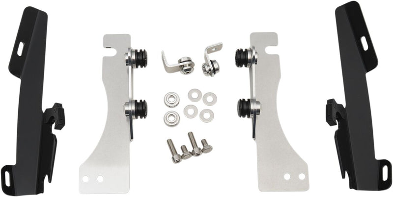 Memphis Shades Metric Windshield Trigger-Lock Complete Mount Kit for 2001-2020 SUZUKI Trigger Lock Mounting Kit Black Aluminium #MEM8993