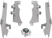 Memphis Shades Metric Windshield Trigger-Lock Complete Mount Kit for 2007-2017 YAMAHA XVS 1300 Trigger Lock Mounting Kit Polished Aluminium #MEK1909