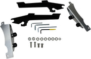 Memphis Shades Metric Windshield Trigger-Lock Complete Mount Kit for 2007-2017 YAMAHA XVS 1300 Trigger Lock Mounting Kit Black Aluminium #MEK1910
