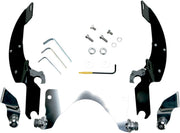 Memphis Shades Metric Windshield Trigger-Lock Complete Mount Kit for 2005-2009 SUZUKI Trigger Lock Mounting Kit Black Aluminium #MEK1919