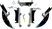 Memphis Shades Metric Windshield Trigger-Lock Complete Mount Kit for 1996-2006 KAWASAKI Trigger Lock Mounting Kit Polished Aluminium #MEK1923