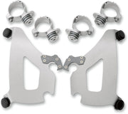 Memphis Shades Metric Bullet Fairing Mount Kit for 2000-2015 HONDA VT 750 Mounting Kit Polished Complete Aluminium #MEK1958
