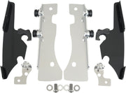 Memphis Shades Metric Windshield Trigger-Lock Complete Mount Kit for 1999-2014 YAMAHA Trigger Lock Mounting Kit Black Aluminium #MEB8981
