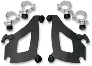 Memphis Shades Metric Bullet Fairing Mount Kit for 2010-2014 HONDA VT 1300 CS Mounting Kit Black Complete Aluminium #MEK1965