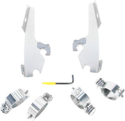Memphis Shades Metric Windshield Trigger-Lock Complete Mount Kit for 2010-2020, 2022-2024 HONDA VT 1300 CX Trigger Lock Mounting Kit Polished Alumi... #MEK1960