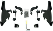 Memphis Shades Metric Windshield Trigger-Lock Complete Mount Kit for 2010-2020, 2022-2023 HONDA VT 750 C2B Trigger Lock Mounting Kit Black Aluminium #MEB8966
