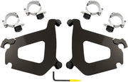 Memphis Shades Metric Bullet Fairing Mount Kit for 2008-2017 YAMAHA XV 1900 C Mounting Kit Black Complete Aluminium #MEB2010