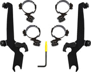 Memphis Shades Metric El Paso Sportshield Trigger Lock Mounting Kit for 2021-2024 HONDA CMX 1100 Black Windshield Aluminium Stainless Steel #MEB2066