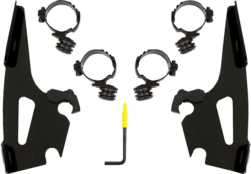 Memphis Shades Metric Batwing Fairing Trigger Lock Mounting Kit for 2021-2024 HONDA CMX 1100 Black Aluminium Stainless Steel #MEB2067