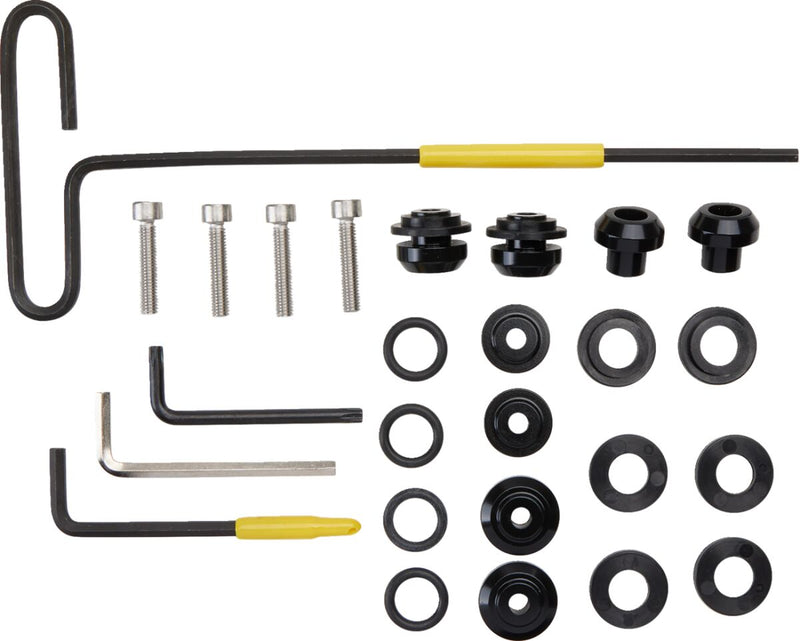 Memphis Shades Black No-Tool Trigger-Lock Mounting Hardware for Road Warrior Fairing for 2022-2026 Indian Chief Motorcycles
